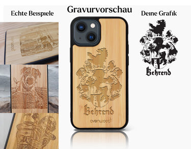 INDIVIDUELL iPhone 15 Bambus-Kunststoff
